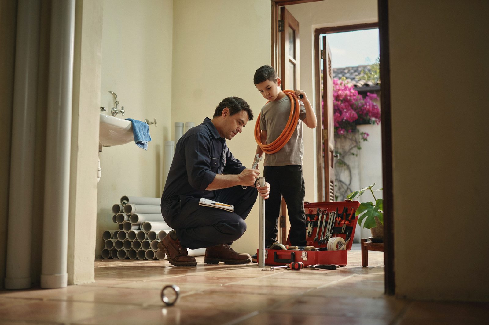 Localização de vazamento escondido